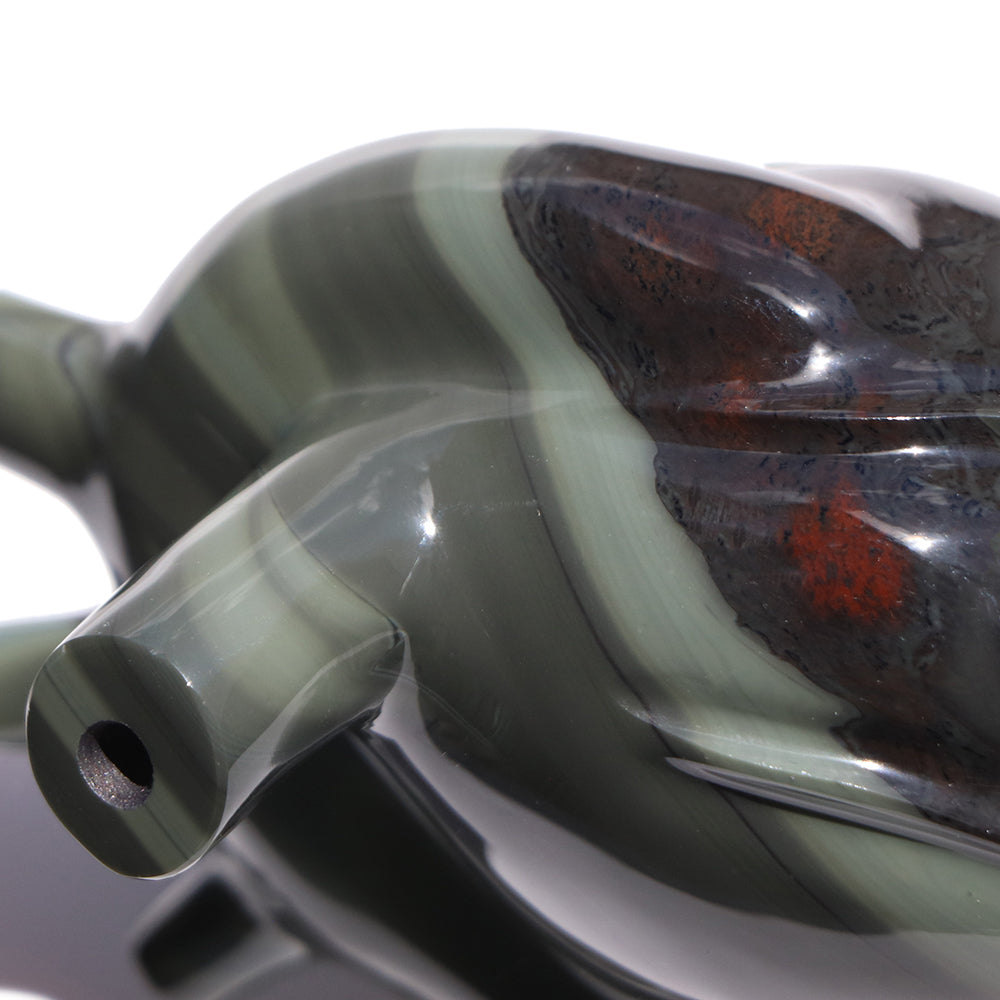 Corazón obsidiana verde 2
