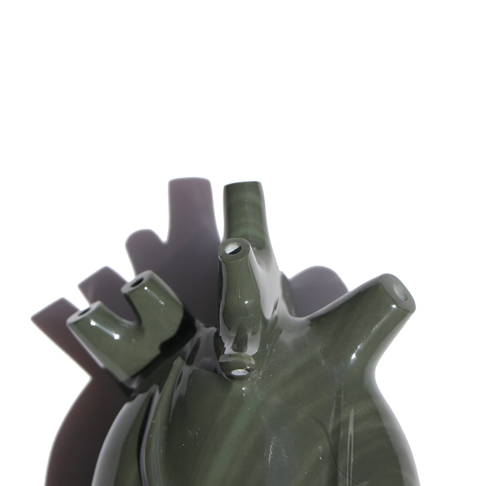 Corazón obsidiana verde 5