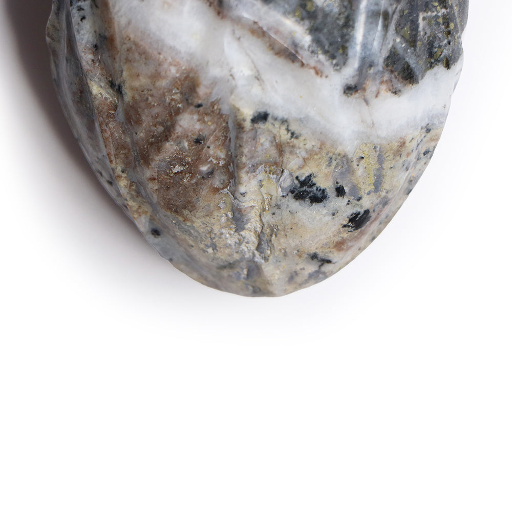 Corazón de pirita y cuarzo