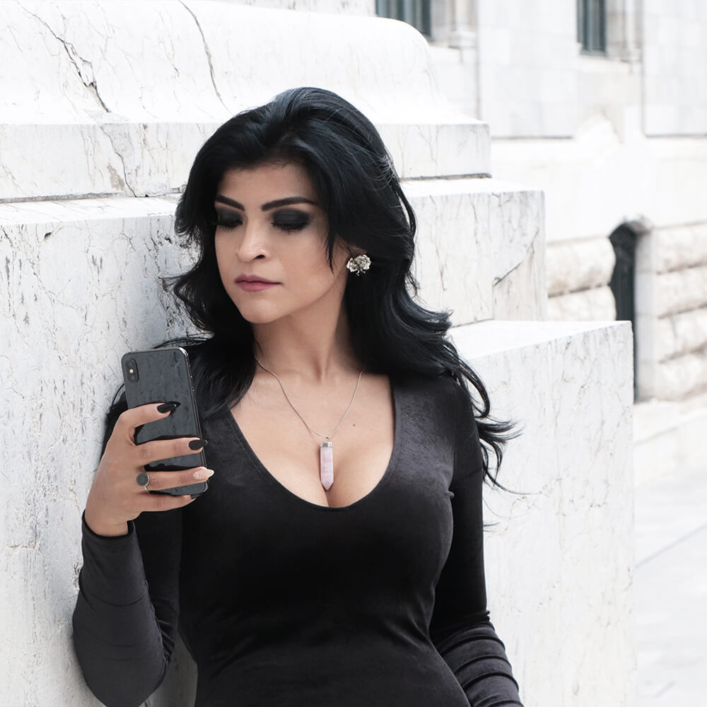 Péndulo cuarzo rosa