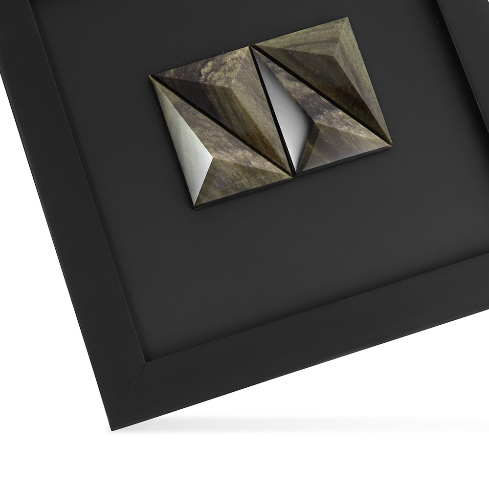 Cuadro obsidiana dorada chico