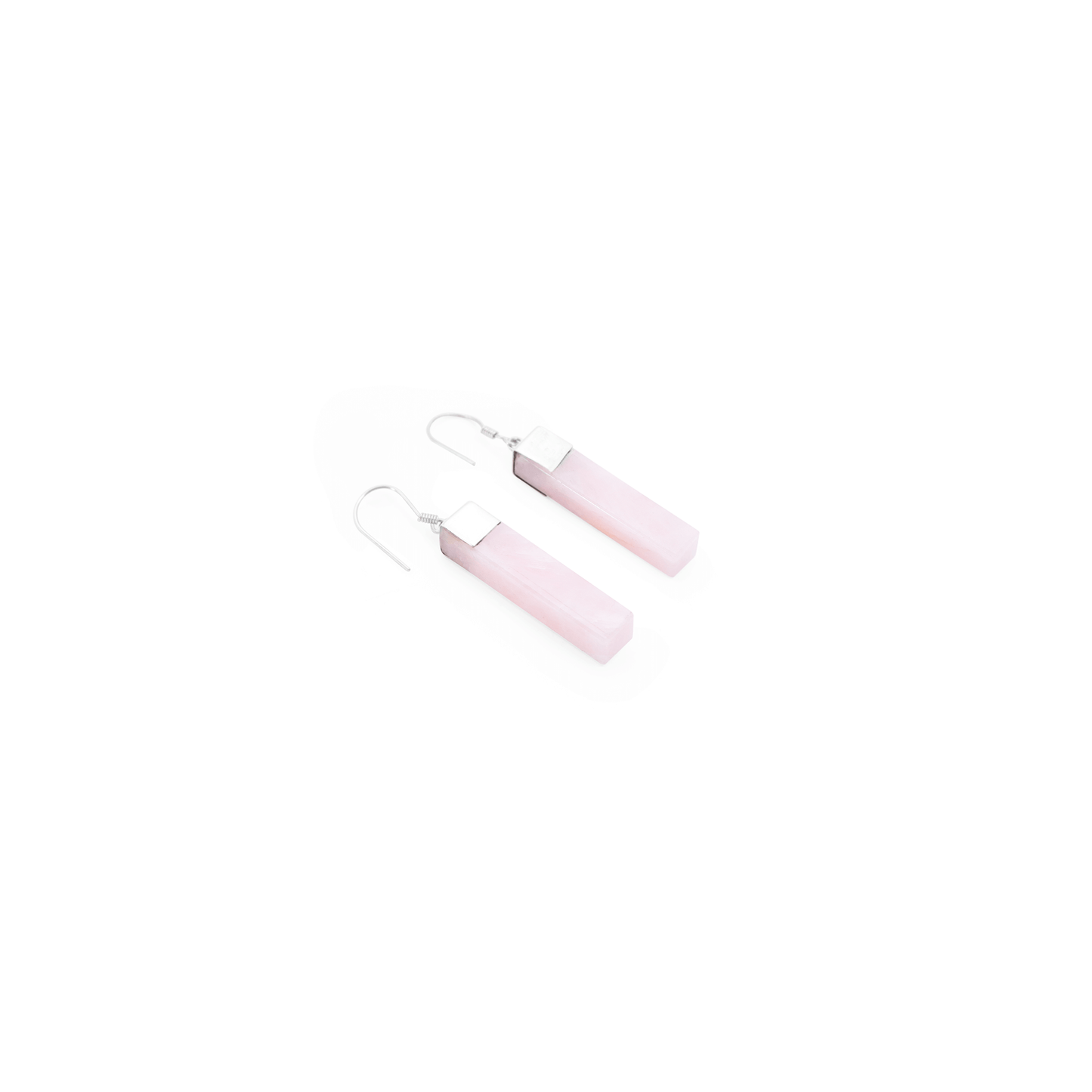 Modern earrings rosa