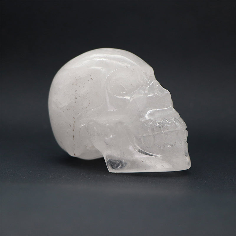 Cráneo de cuarzo blanco