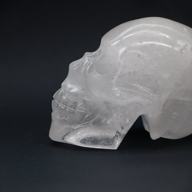 Cráneo de cuarzo blanco