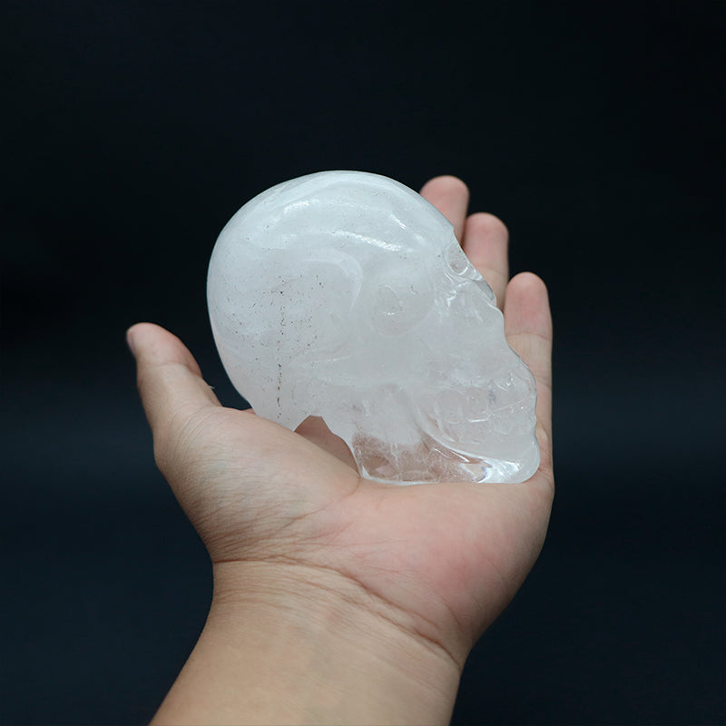 Cráneo de cuarzo blanco