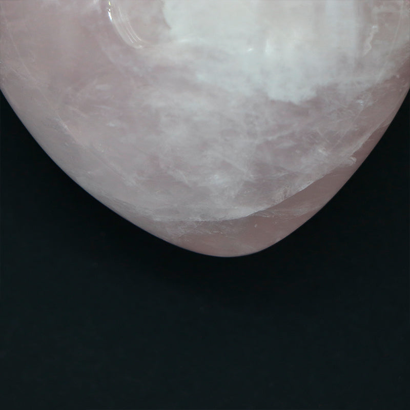 Corazón de cuarzo rosa
