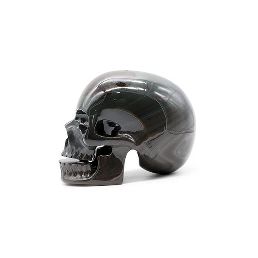 Cráneo obsidiana verde