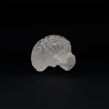 Cerebro chico de cuarzo blanco