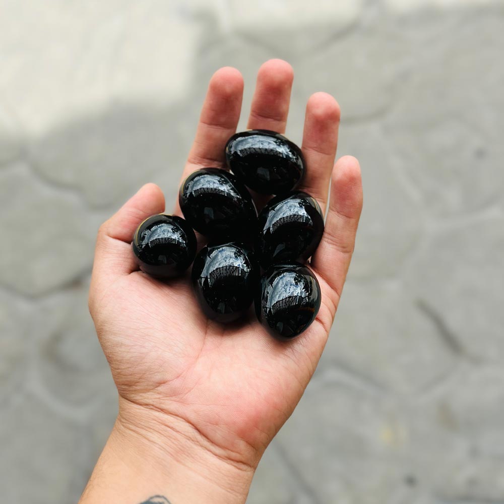 Huevo Yoni de obsidiana