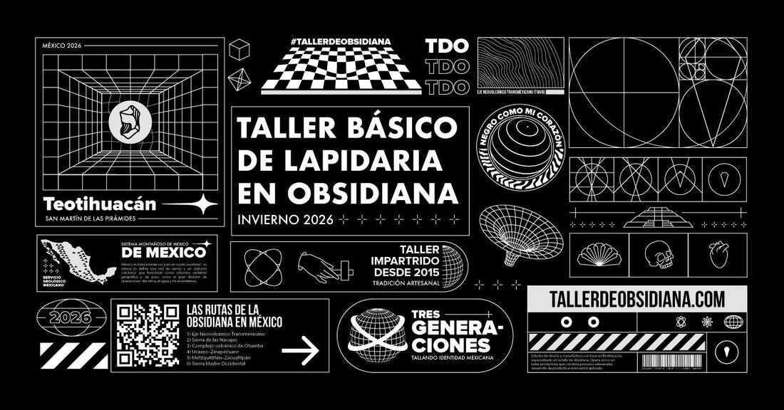 Taller básico de lapidaria en obsidiana invierno 2026