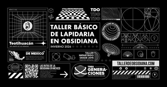 Taller básico de lapidaria en obsidiana invierno 2026