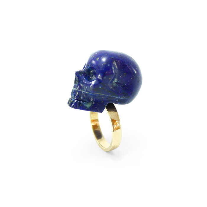 Blue skull