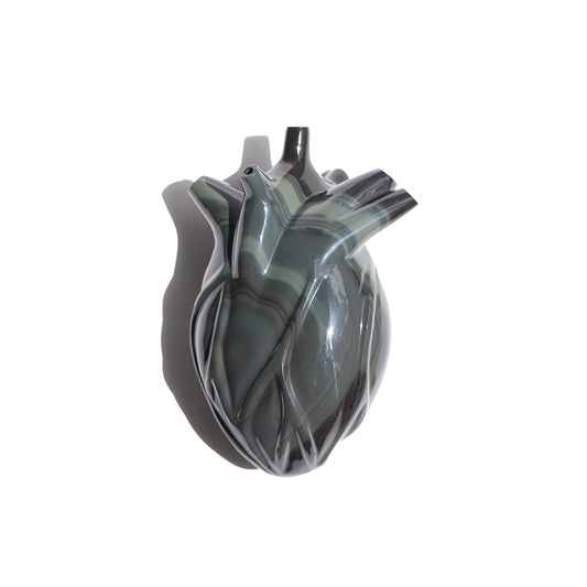 Corazón obsidiana verde 4