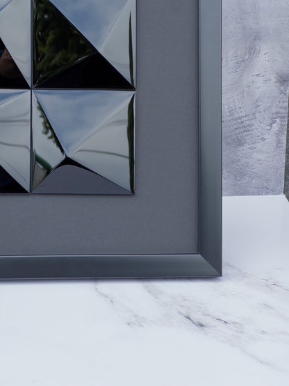 cuadro ventana obsidiana negra