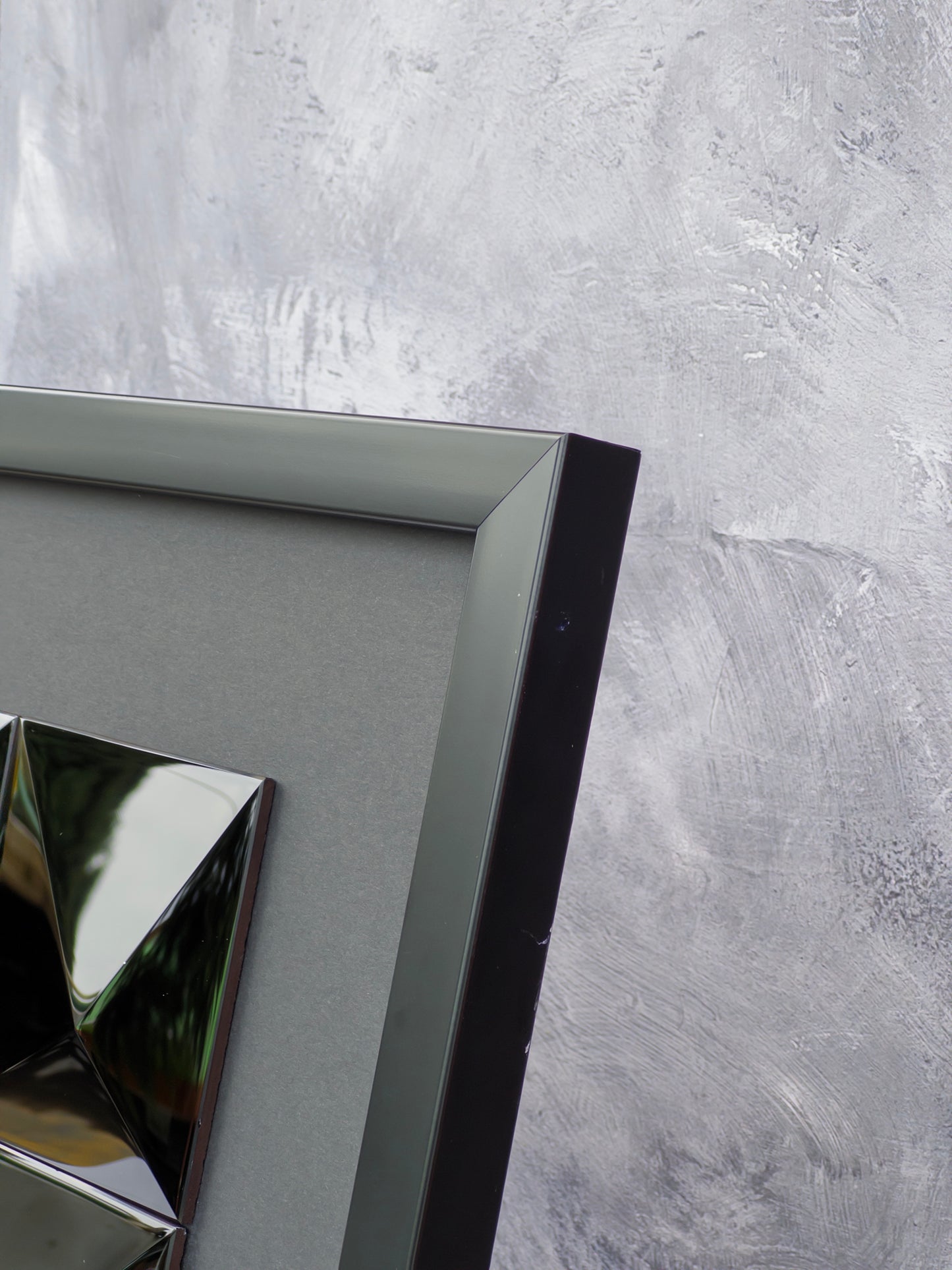 cuadro ventana obsidiana negra