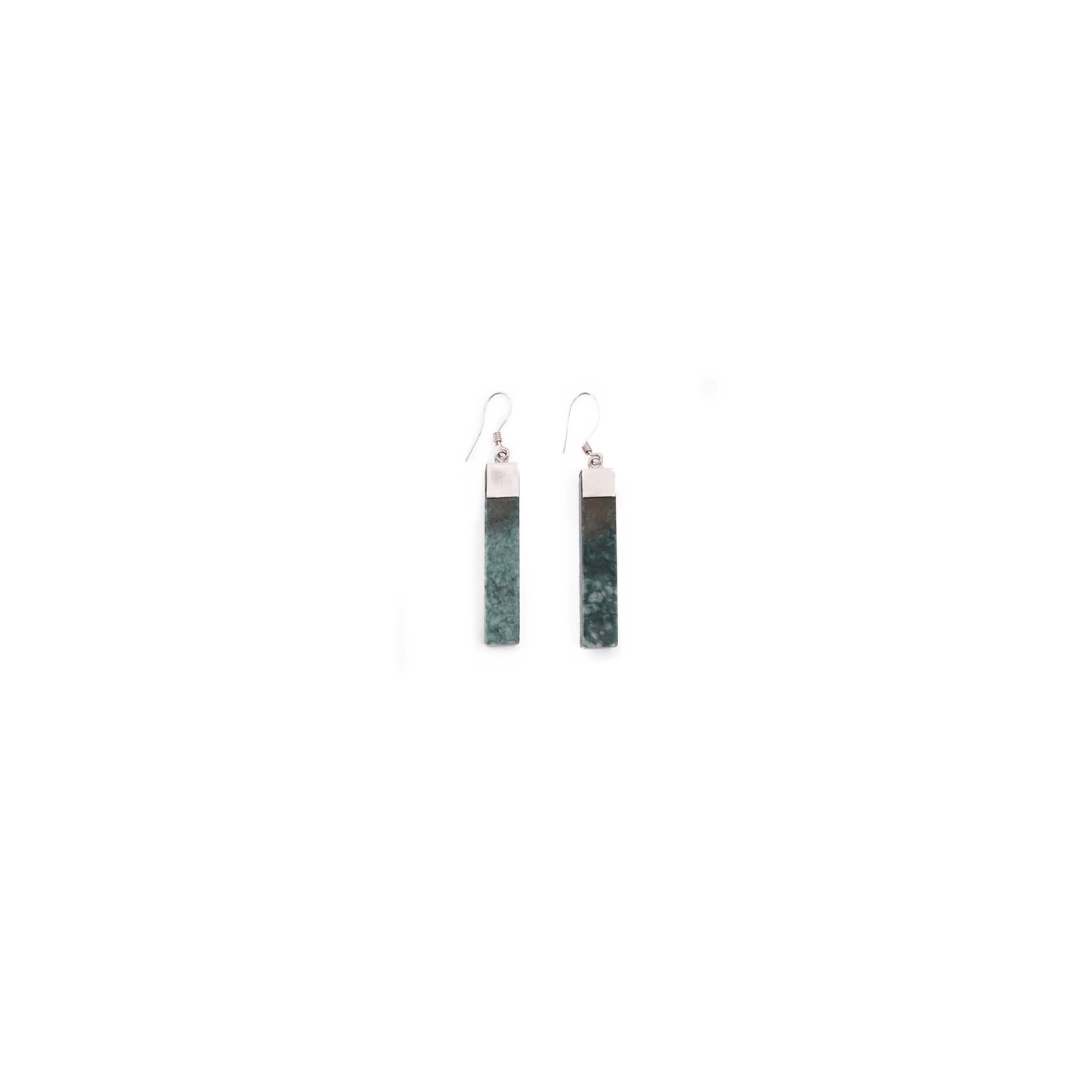 Modern earrings jade