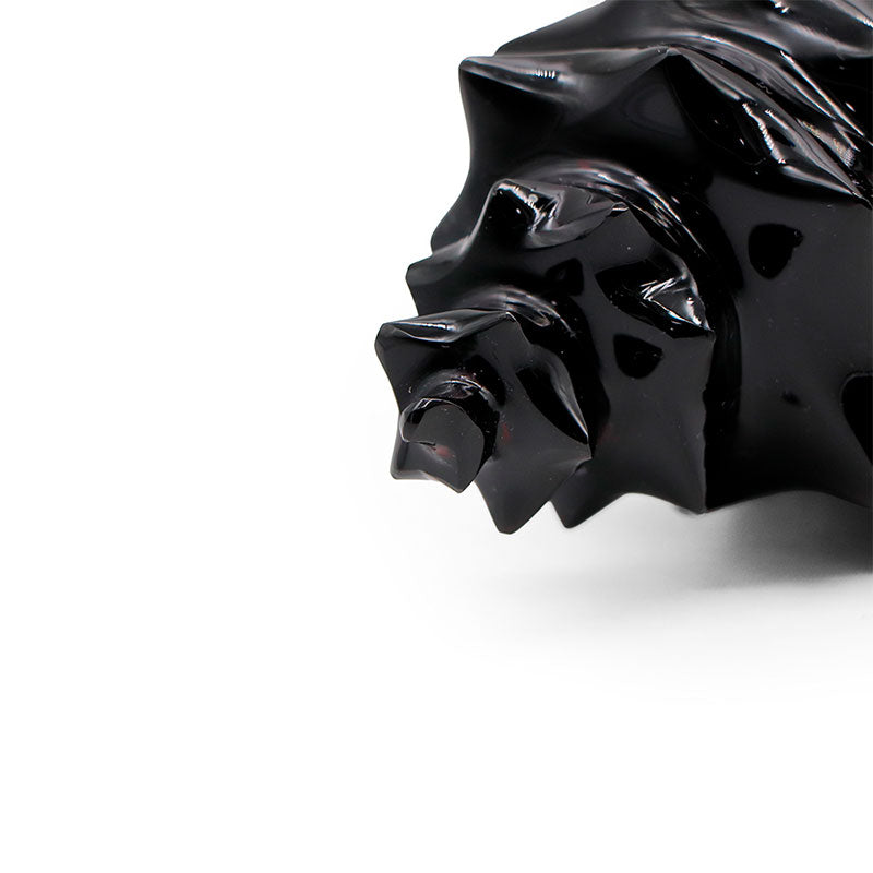 Caracol mediano obsidiana negra