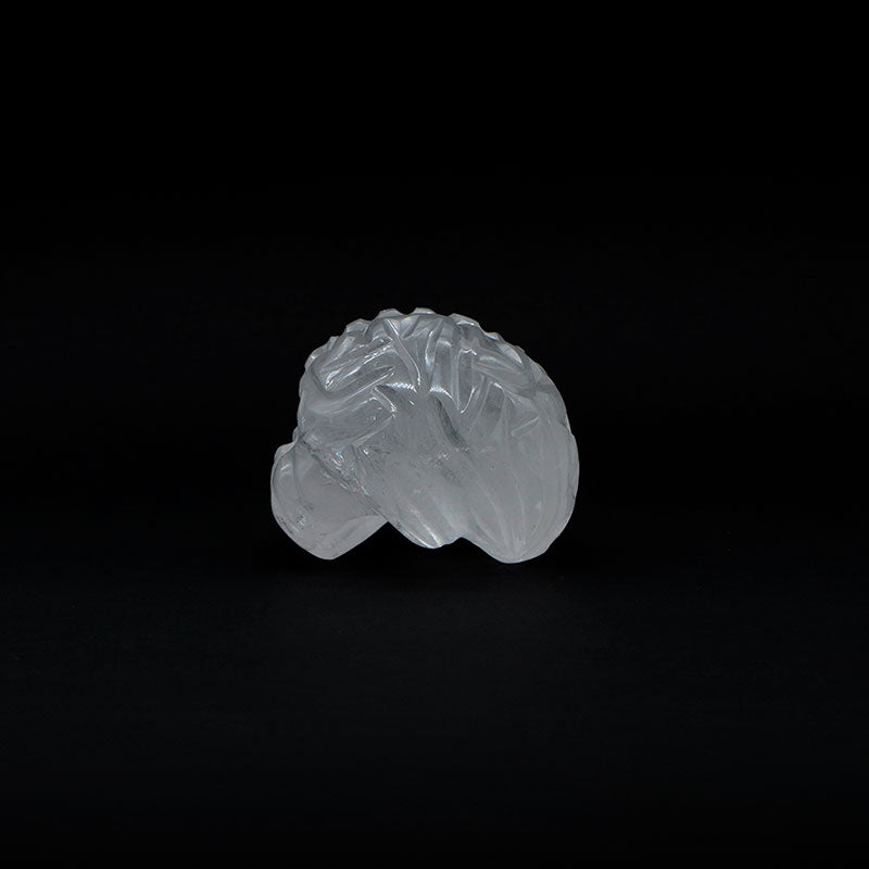 Cerebro chico de cuarzo blanco