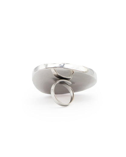 Anillos amorfos de obsidiana negra