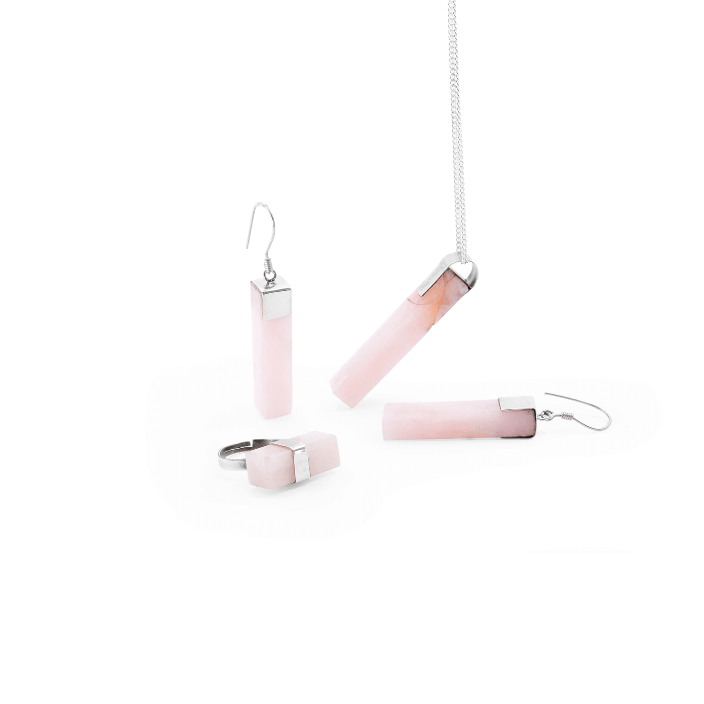 Modern earrings rosa